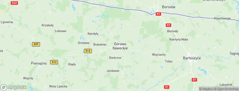 Górowo Iławeckie, Poland Map