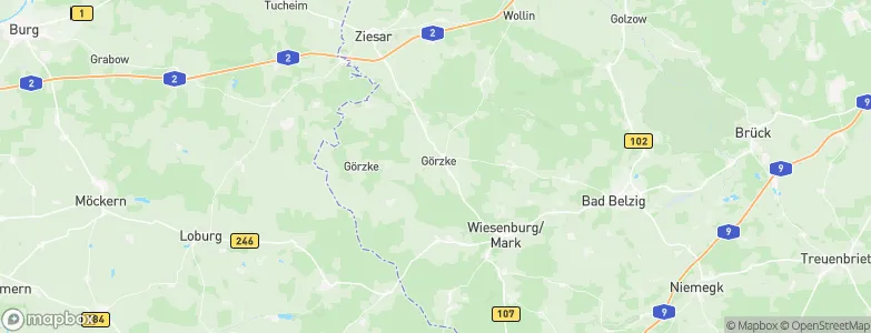 Görzke, Germany Map
