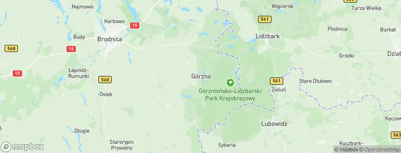 Górzno, Poland Map