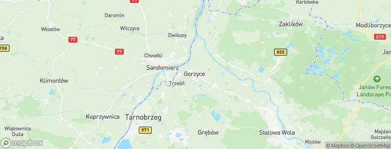 Gorzyce, Poland Map