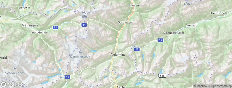 Göschenen, Switzerland Map