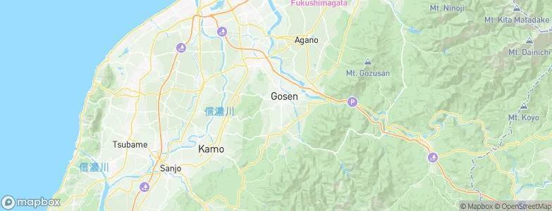 Gosen, Japan Map