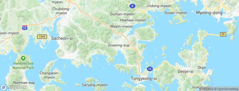 Goseong, South Korea Map