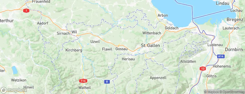 Gossau (SG), Switzerland Map