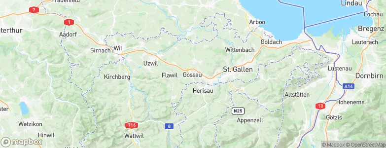 Gossau, Switzerland Map