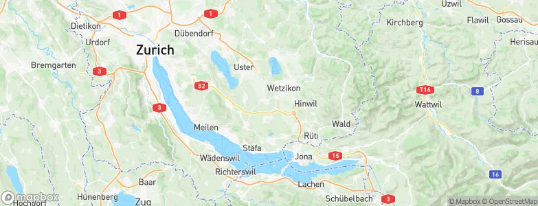 Gossau (ZH), Switzerland Map
