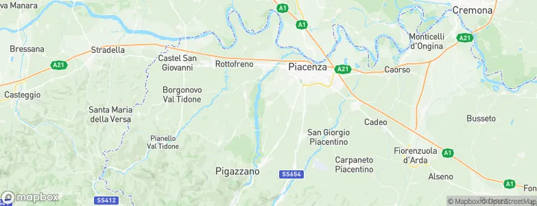 Gossolengo, Italy Map