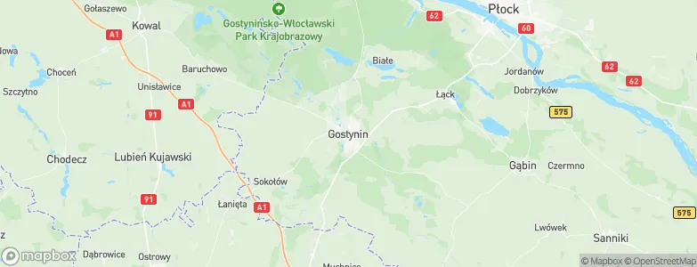 Gostynin, Poland Map
