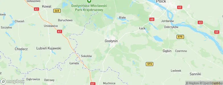 Gostynin, Poland Map