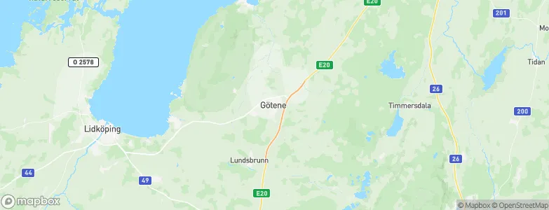 Götene, Sweden Map