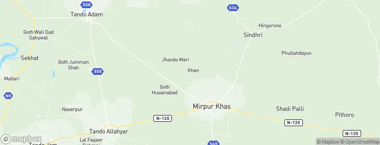 Goth Obhaio Mehar, Pakistan Map