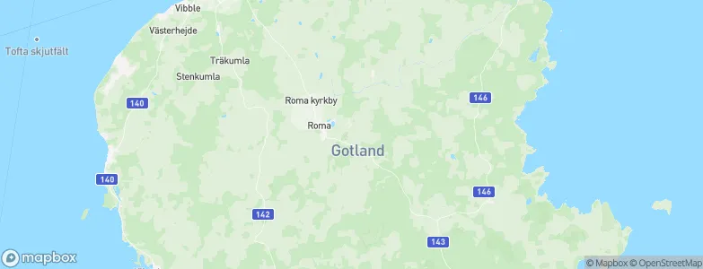 Gotland County, Sweden Map
