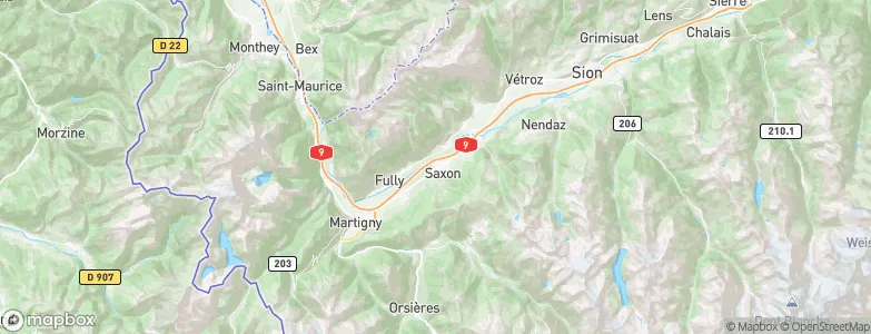 Gottefrey, Switzerland Map