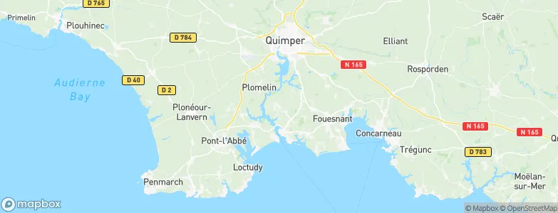 Gouesnach, France Map