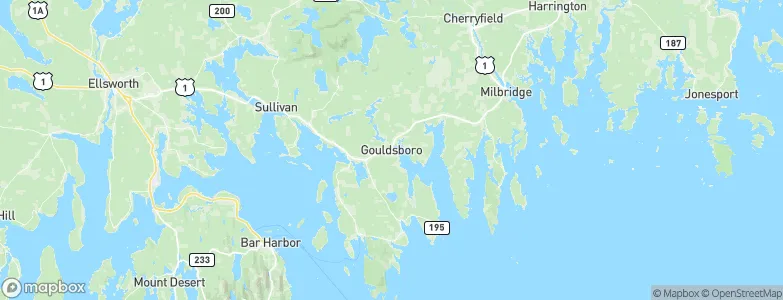 Gouldsboro, United States Map