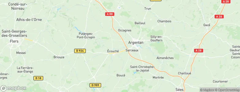 Goulet, France Map