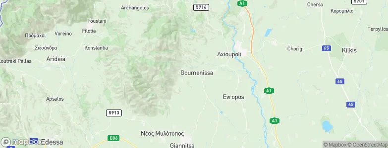 Goumenissa, Greece Map