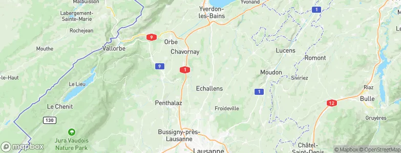Goumoens-la-Ville, Switzerland Map
