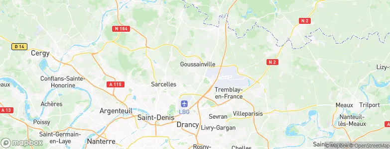 Goussainville, France Map