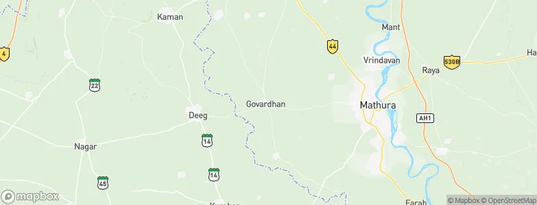Govardhan, India Map