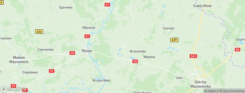 Goworowo, Poland Map