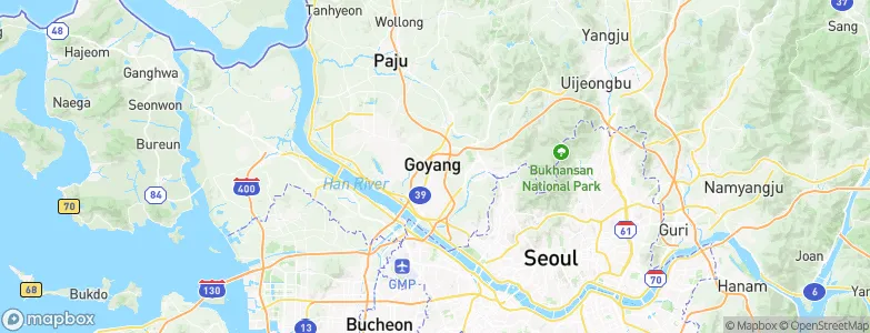 Goyang-si, South Korea Map