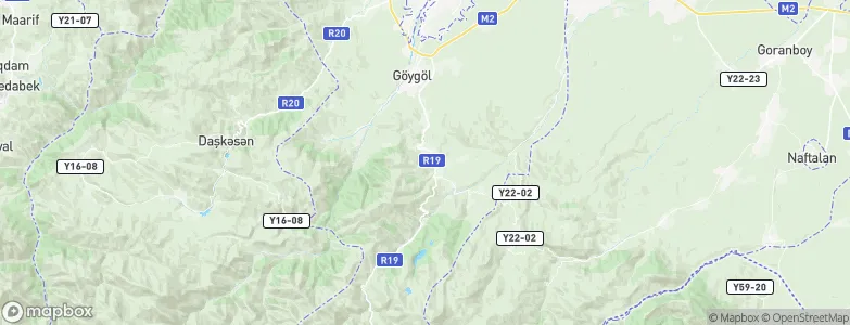Goygol Rayon, Azerbaijan Map