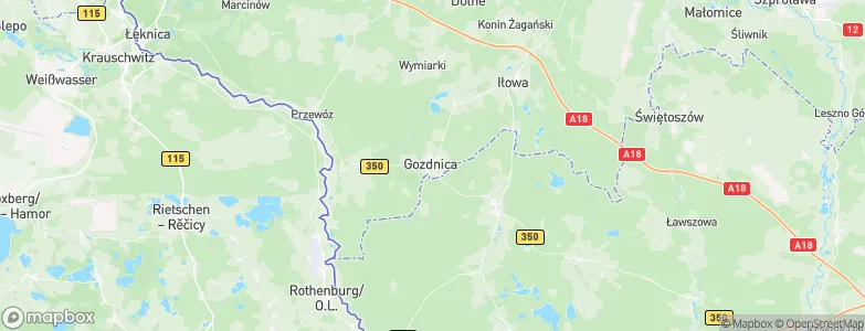 Gozdnica, Poland Map