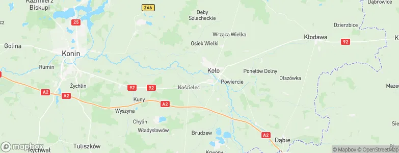 Gozdów, Poland Map