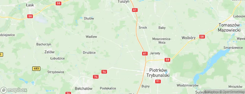 Grabica, Poland Map