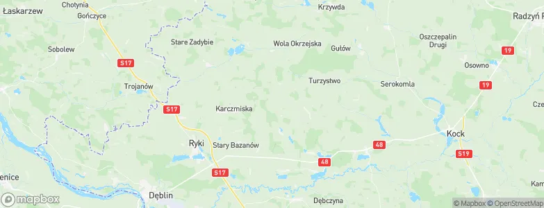 Grabów Rycki, Poland Map