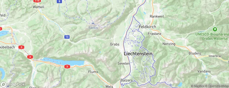 Grabs, Switzerland Map