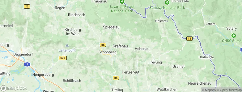 Grafenau, Germany Map