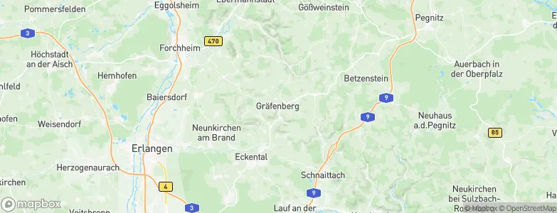 Gräfenberg, Germany Map