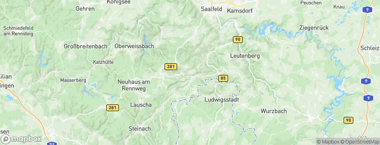 Gräfenthal, Germany Map
