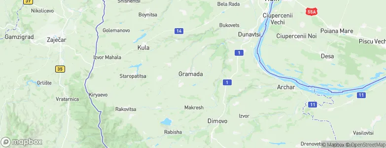 Gramada, Bulgaria Map