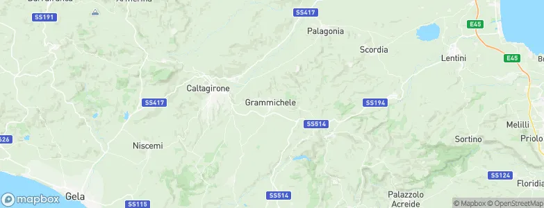 Grammichele, Italy Map