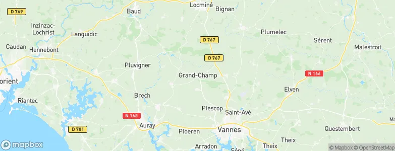 Grand-Champ, France Map