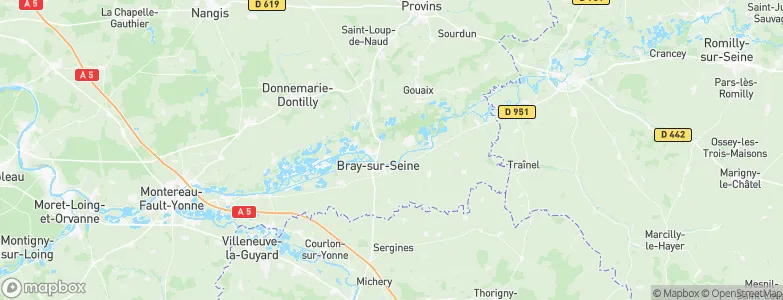 Grand Peugny, France Map