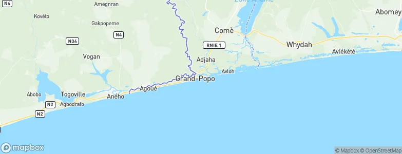 Grand-Popo, Benin Map