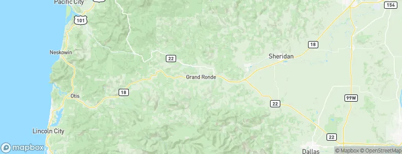 Grand Ronde, United States Map