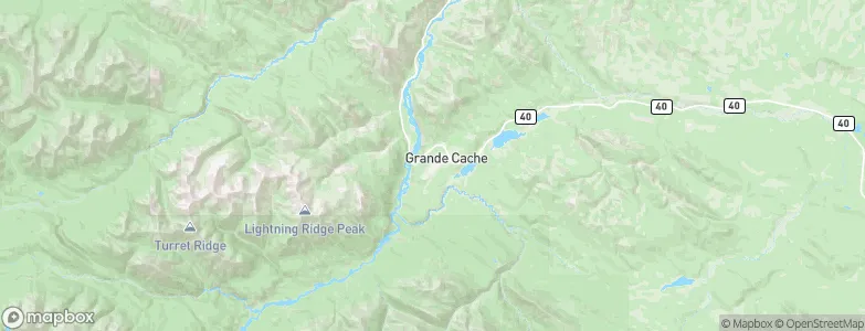 Grande Cache, Canada Map