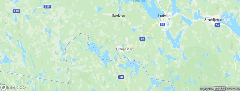 Grängesberg, Sweden Map