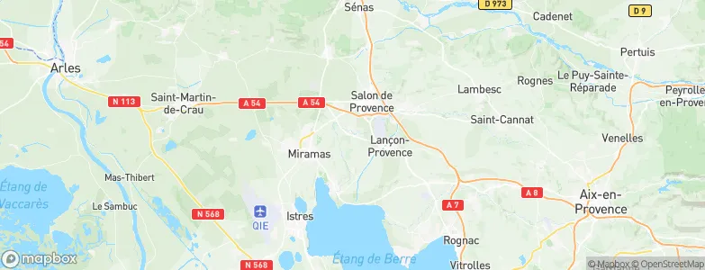 Grans, France Map