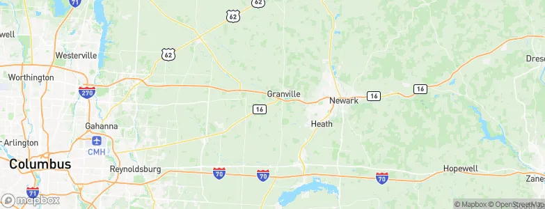 Granville South, United States Map