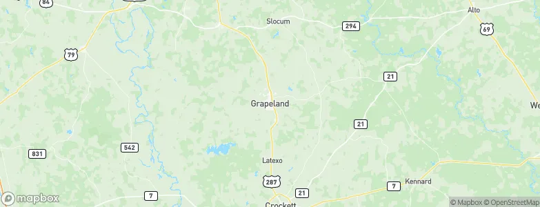 Grapeland, United States Map