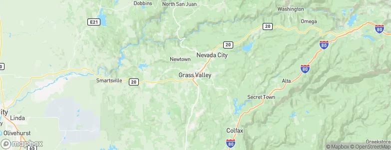Grass Valley, United States Map