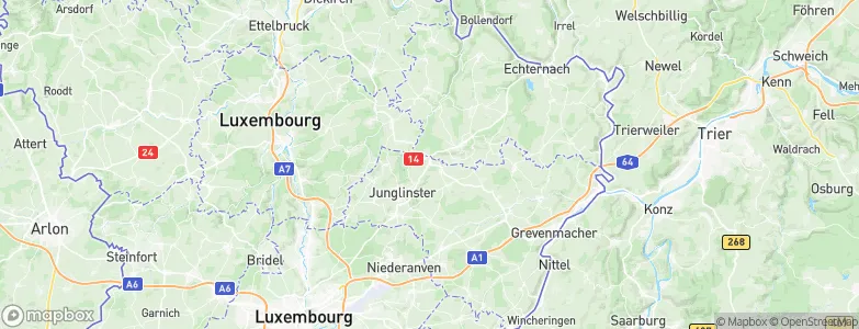 Graulinster, Luxembourg Map