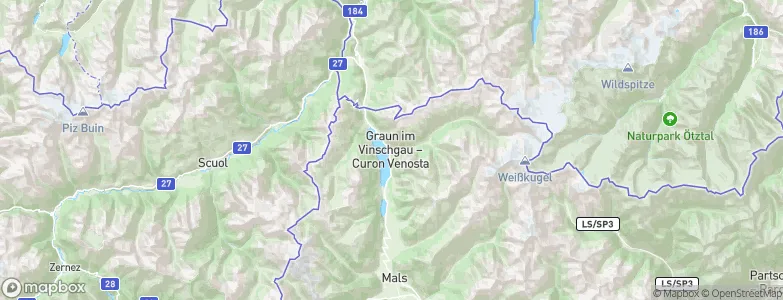 Graun im Vinschgau, Italy Map