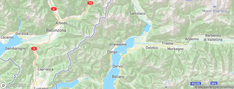 Gravedona, Italy Map